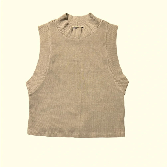 NSF Tops - NSF Delphine Rib Knit Cropped Tank, Size P (XS), good condition